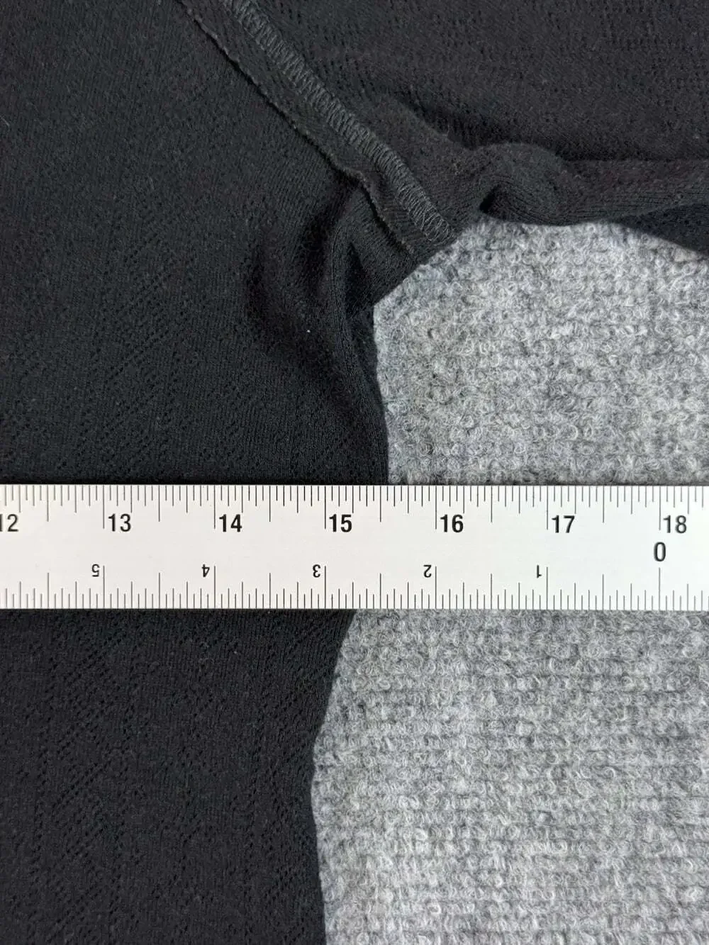 Free People Women’s Black Long Sleeve Henley Knit Button Top Size L